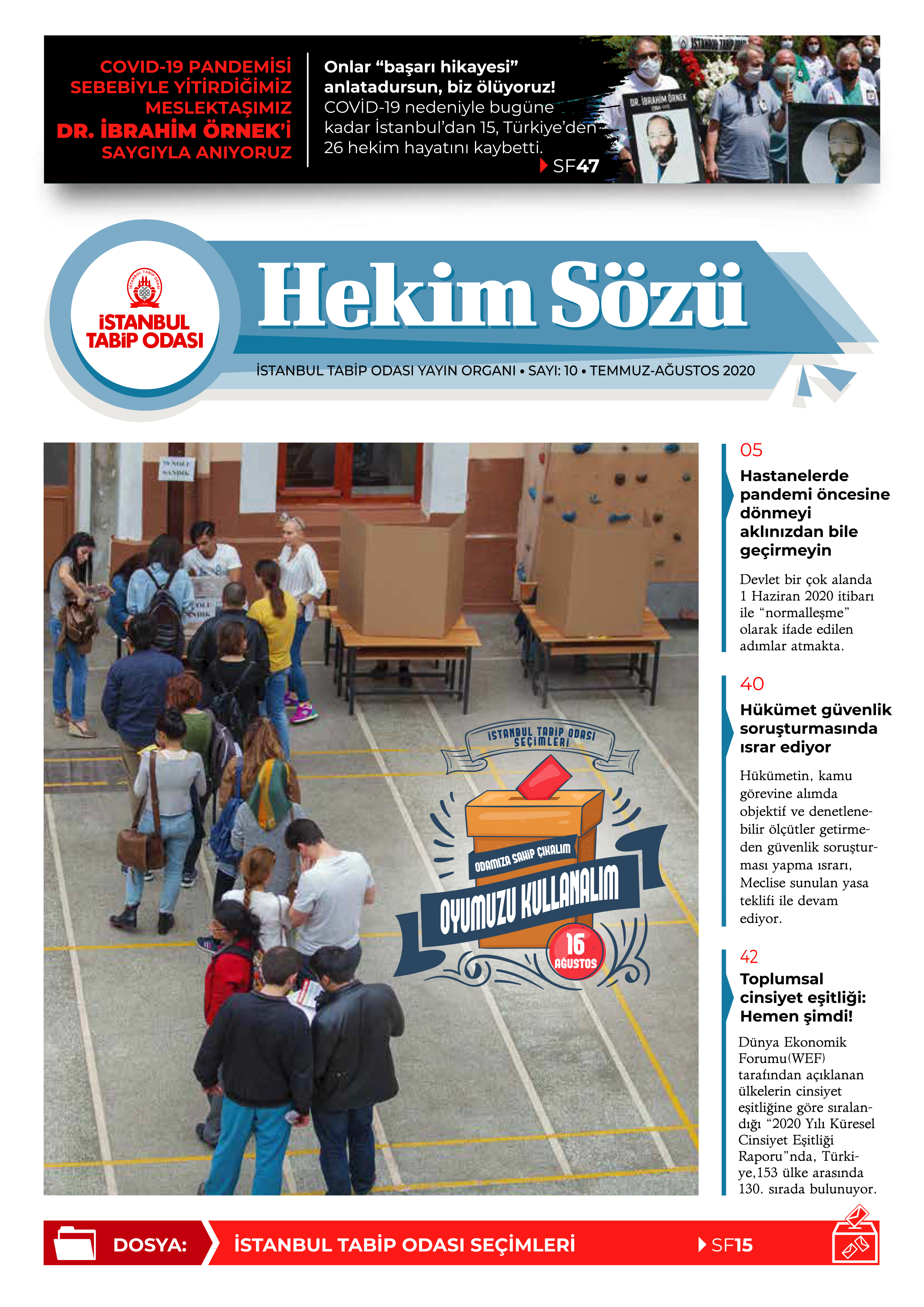 Hekim Sözü Sayı 10 kapağı