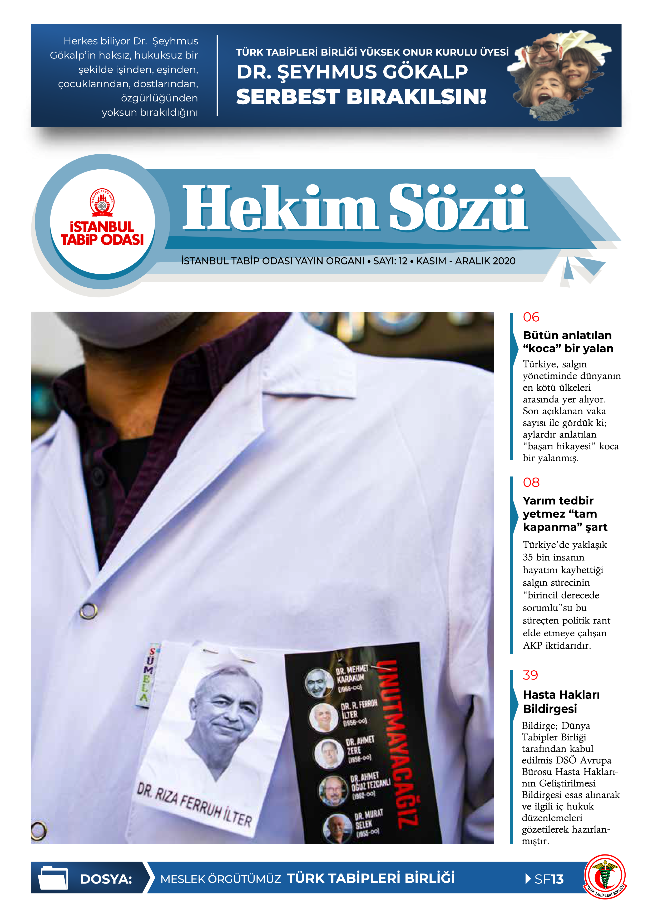 Hekim Sözü Sayı 12 kapağı