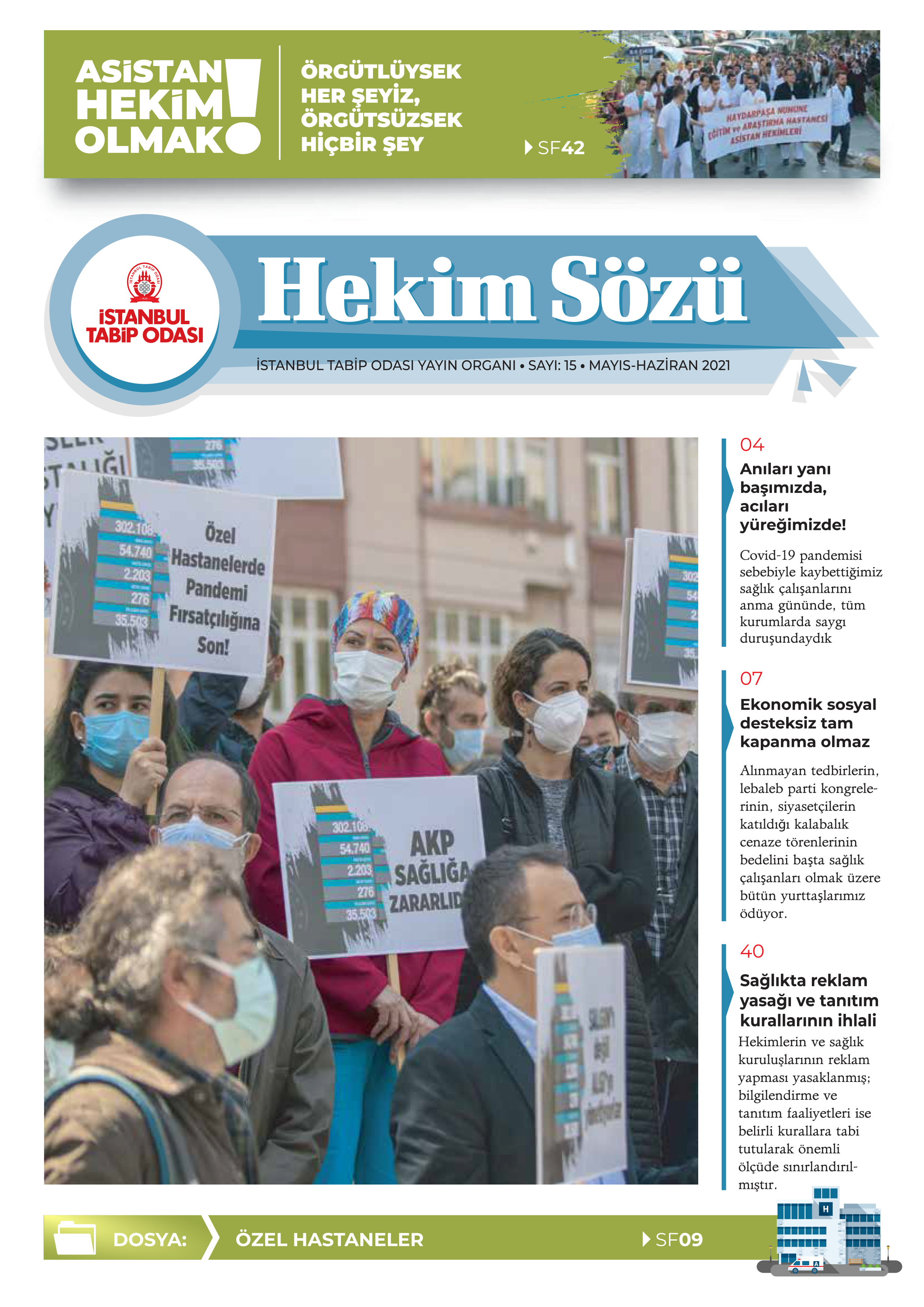 Hekim Sözü Sayı 15 kapağı