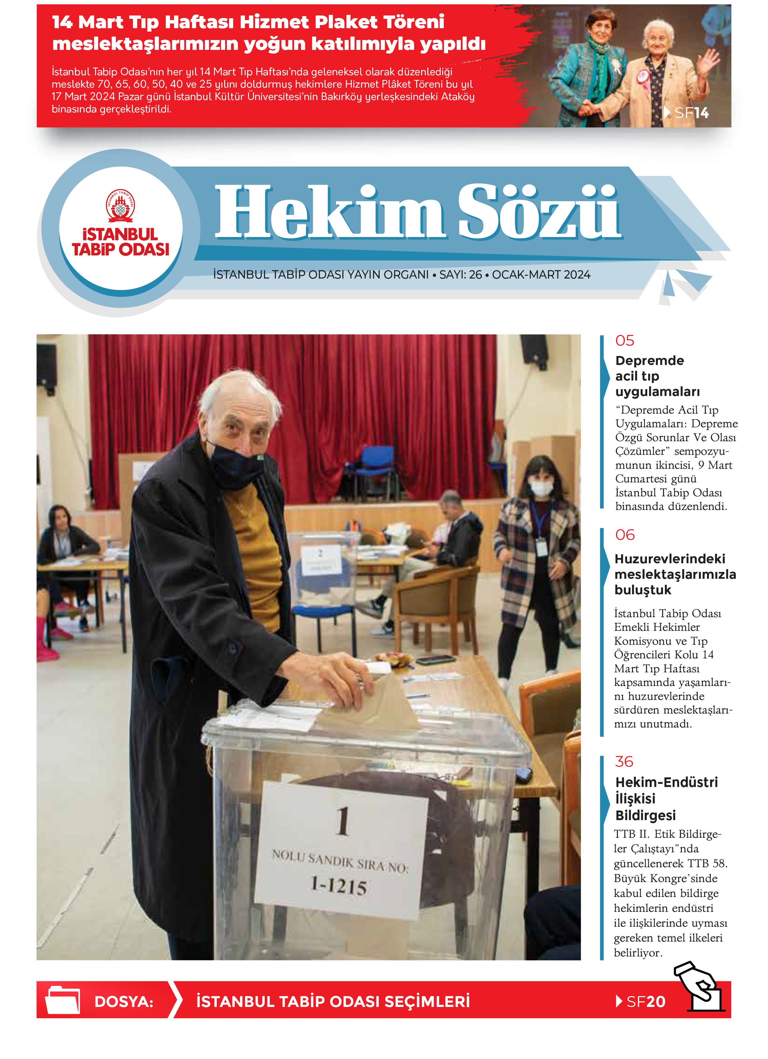 Hekim Sözü Sayı 26 kapağı