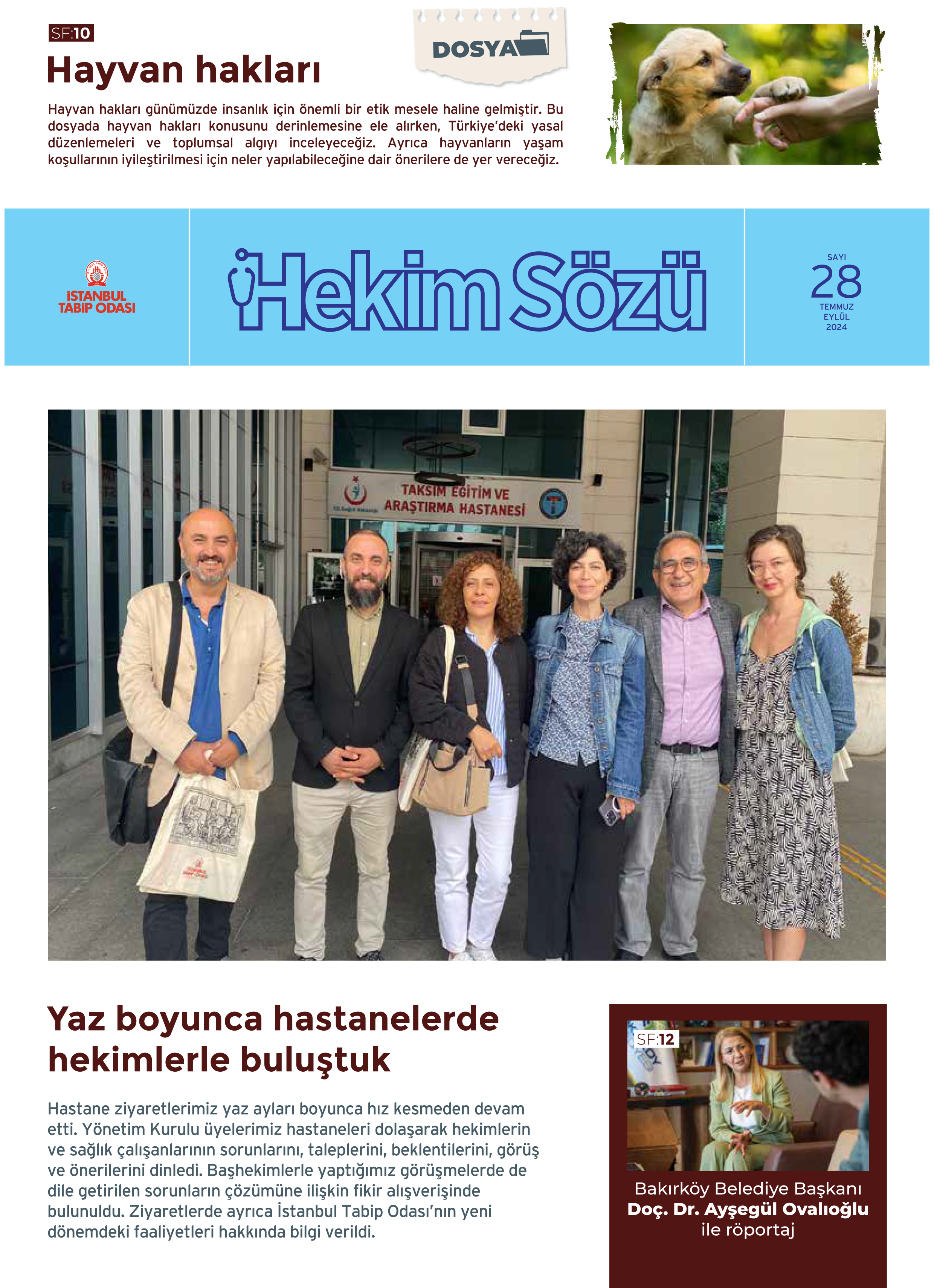Hekim Sözü Sayı 28 kapağı