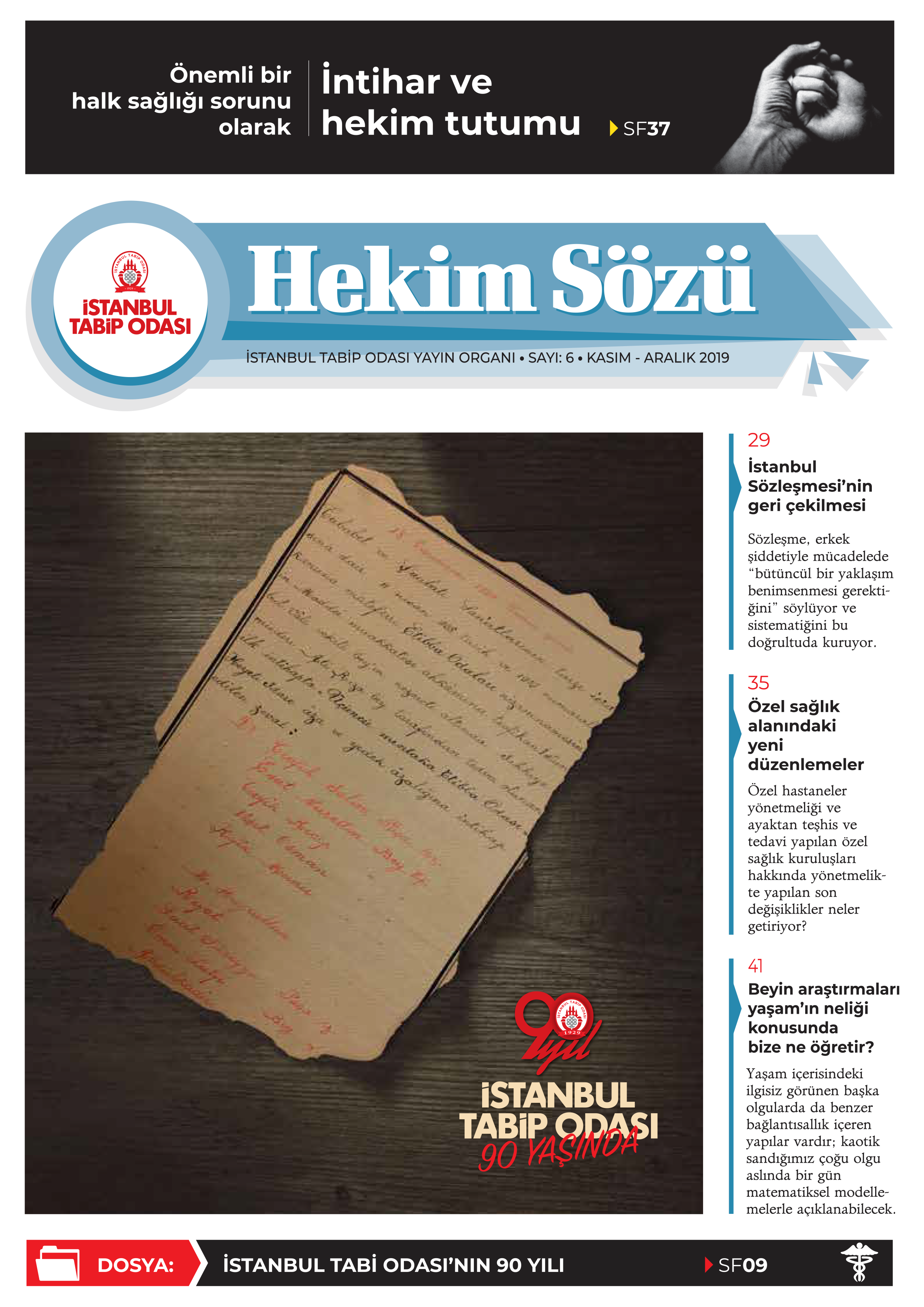 Hekim Sözü Sayı 6 kapağı